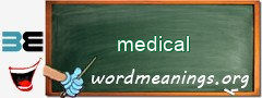 WordMeaning blackboard for medical